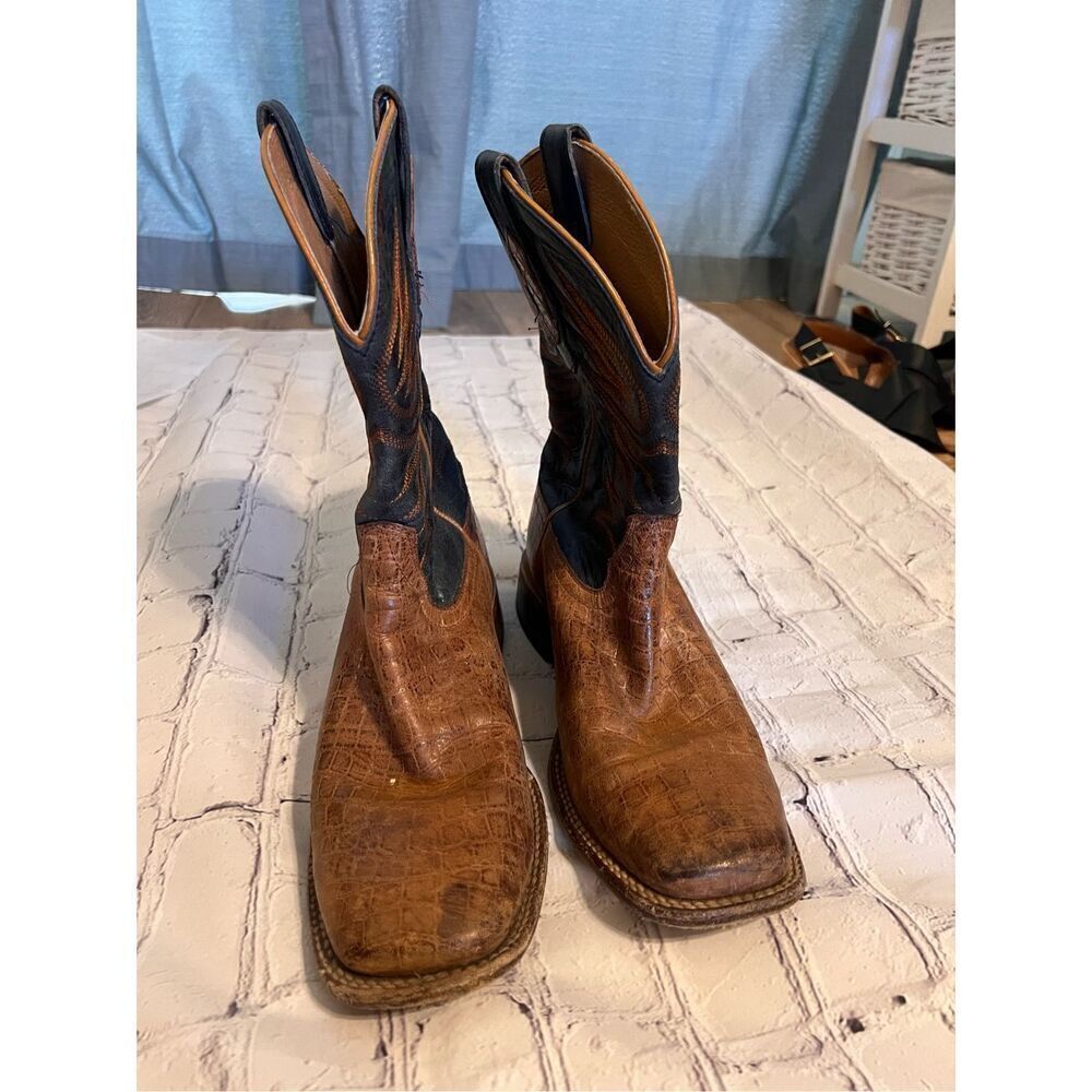 Cody James Size 9D Two Tone Brown Western Boots Cowbo Rodeo Ranch Farm Workwear - Picture 3 of 16